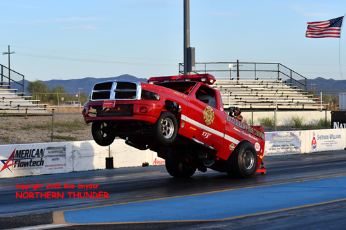 Mike Mantel - 'Little Red Fire Trcuk' - Wheelstander